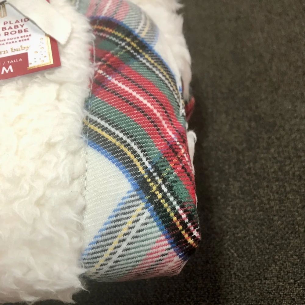 Pottery Barn Stewart Plaid Nursery Robe (3-9 months)